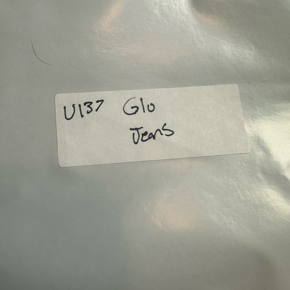 Glo Jeans Girls 14 Stretch‎ Flare Denim Pants Y2K 90s Dark Wash Low Rise - Picture 12 of 12